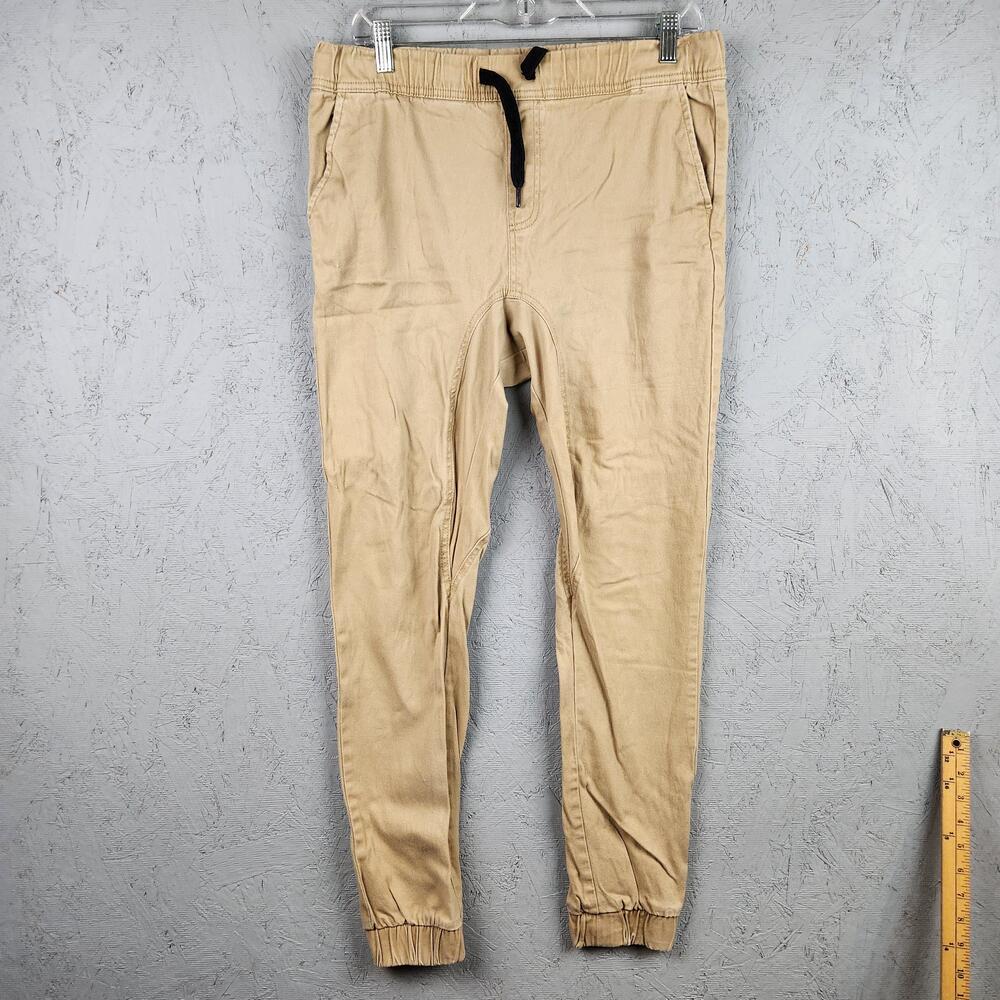 Southpole Pants Mens Small Khaki FLEX Movement Jogger Drawstring Elastic Cuff